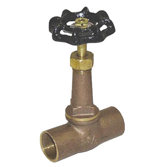 Legend Valves 107-255NL 1/2" No Lead Brass Long Bonnet Straight Stop Valve