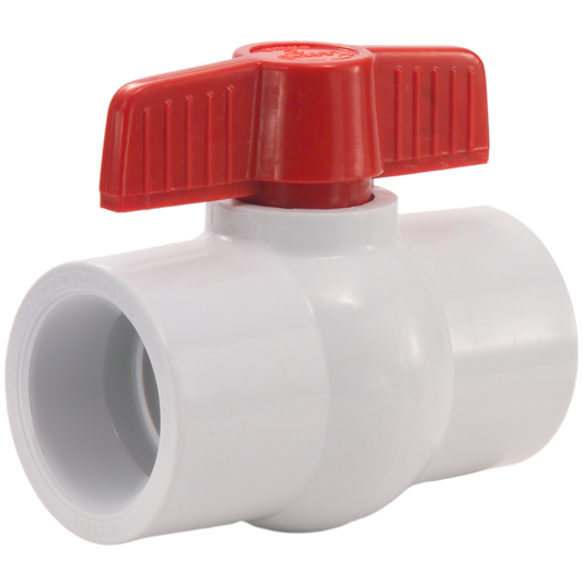 Legend Valves 201-454 3/4" NSF Listed PVC Compact-Pattern Ball Valve with Tee Handle
