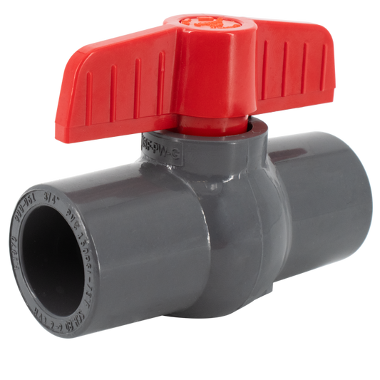 Legend Valves 201-435 1" NSF Listed UPVC Compact-Pattern Ball Valve with Tee Handle