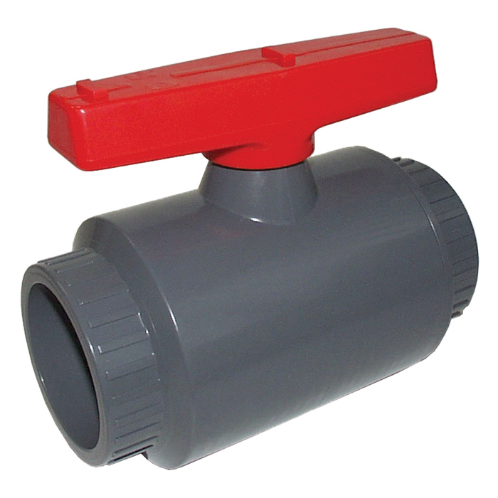 Legend Valves 201-441 4" UPVC Two-Piece Ball Valve with E-Z Turn Tee Handle