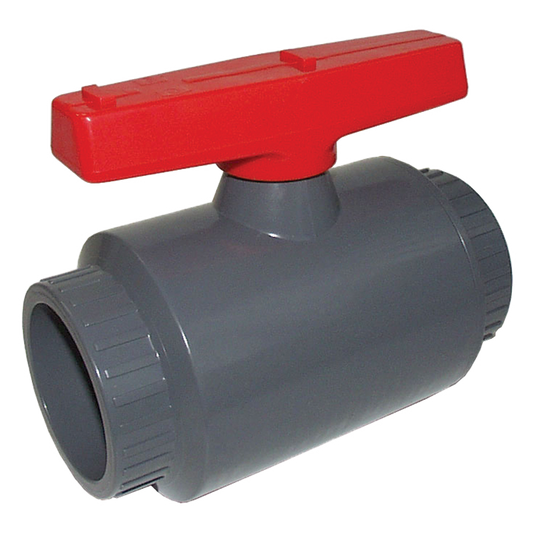 Legend Valves 201-441 4" UPVC Two-Piece Ball Valve with E-Z Turn Tee Handle