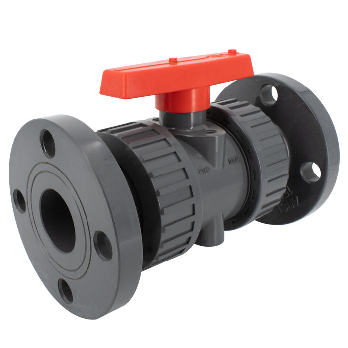 Legend Valves 201-235 1" UPVC Flanged True Union Ball Valve