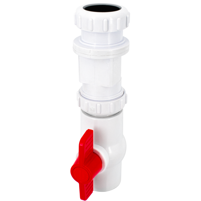 Legend Valves 203-257 1-1/2" PVC Sump Pump Combination Ball and Swing Check Valve
