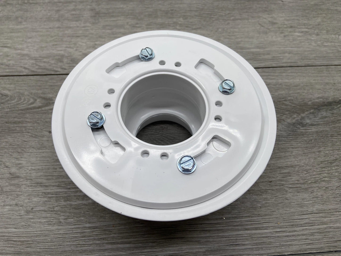 Jones Stephens D52203 3" PVC Heavy Duty Drain Base with Primer Tap, for 3-1/2" Spud
