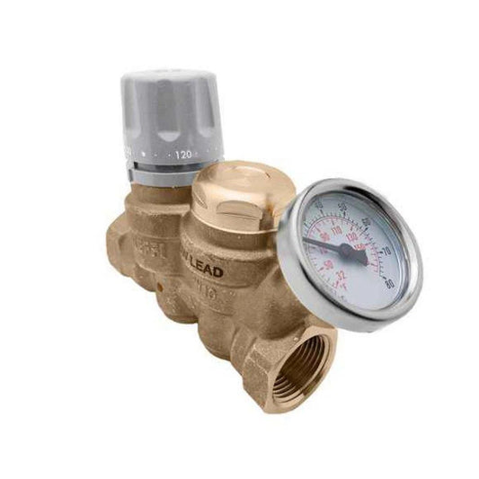 Caleffi 116151AC 102 ThermoSetter™Adjustable Thermal Balancing Valve 3/4" FNPT unions, gauge, isolation valves