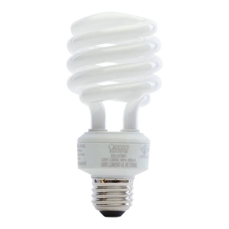 Feit Electric ESL23TM/4/RP 23W (100W Replacement) Soft White (2700K) A19 General Purpose CFL Light Bulb (4-Pack)