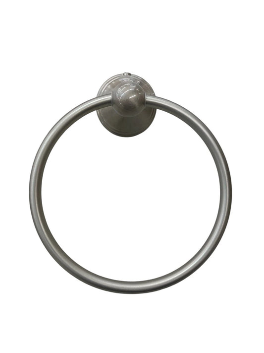 Jones Stephens 97305 Brushed Nickel Concealed Mount Bell Post Towel Ring
