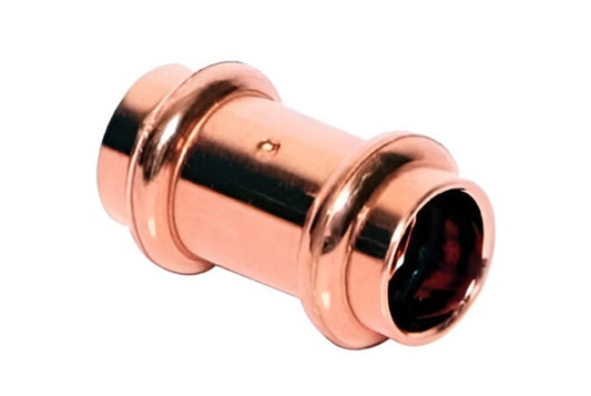 Everflow PPRC0034 3/4 Copper Coupling w/Stop, P x P, 3/4'' x 3/4''