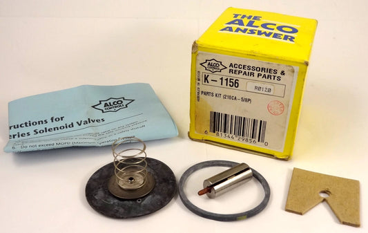 Emerson K-1156 210CA-5/8P Repair Kit, Plunger and Spring Assembly, Diaphragm Spring, Square Cut Gasket and Diaphragm Assembly for Ethylene Propylene Seats