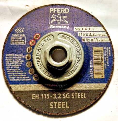 PFERD 63115 4-1/2 X 1/8 X 5/8-11 T27Cut-Off Whl A30 S Sg