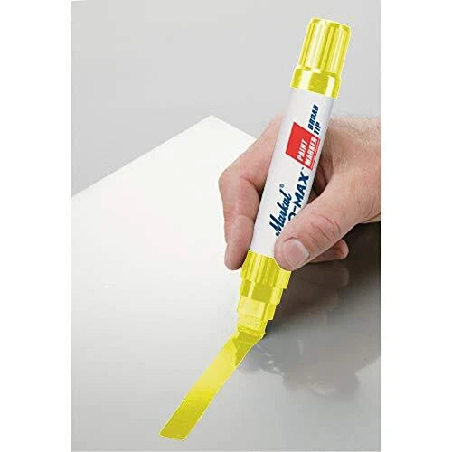 MARKAL® 90901 Pro Max Yellow Permanentmarker W/1/2" Nib