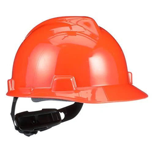 MSA 475361 Orange V-Gard Slotted Hard Cap