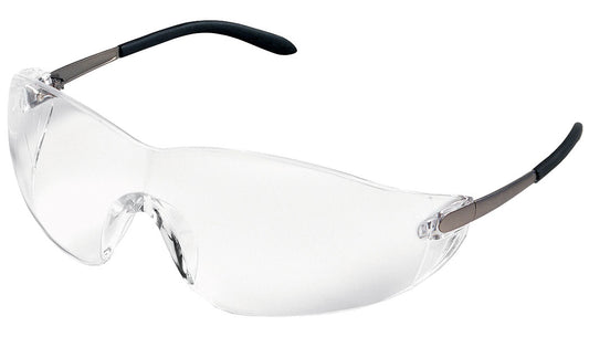 MCR Safety S2110 S21 Series Safety Glasses with Clear Lens Soft Non-Slip Temple Material (1 Pair)