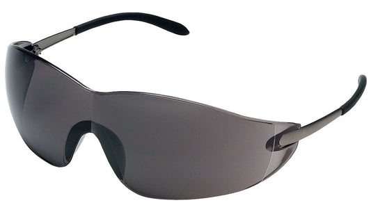 MCR Safety S2112 S21 Series Safety Glasses with Gray Lens Soft Non-Slip Temple Material (1 Pair)