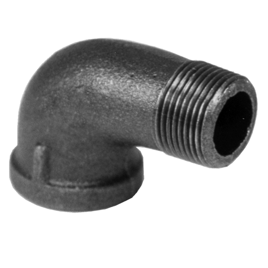 Legend Valves 350-050 3" SA Siam Class 150 Malleable Black Iron 90° Street Elbow
