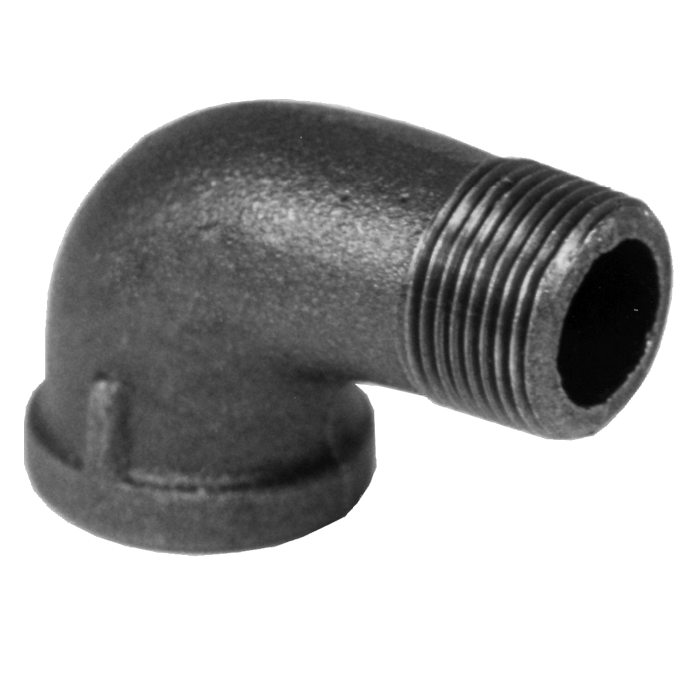 Legend Valves 350-045 1" SA Siam Class 150 Malleable Black Iron 90° Street Elbow