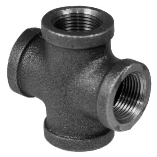 Legend Valves 350-370 1/8" SA Siam Class 150 Malleable Black Iron Cross