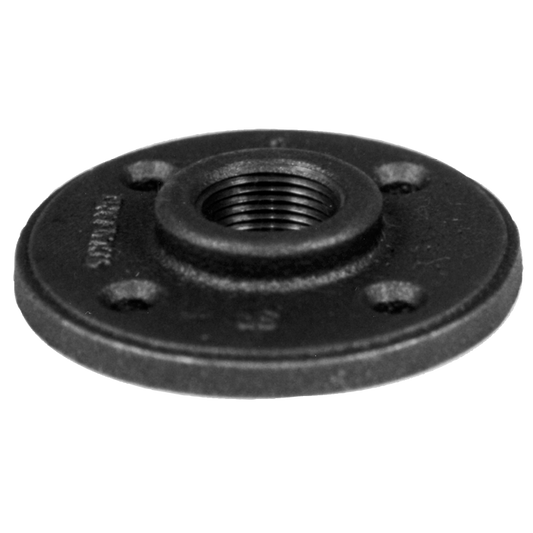 Legend Valves 350-465 1" SA Siam Class 150 Malleable Black Iron Floor Flange