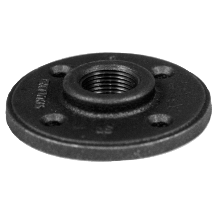 Legend Valves 350-463 1/2" SA Siam Class 150 Malleable Black Iron Floor Flange