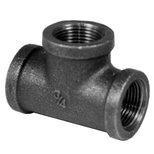 Legend Valves 350-150 1/8" SA Siam Class 150 Malleable Black Iron Tee