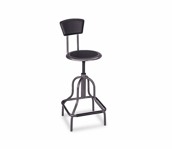 Safco SAF6664 Diesel High Base Stool With Back