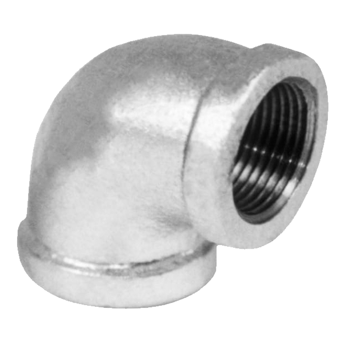 Legend Valves 352-006 1-1/4" SA Siam Class 150 Malleable Galvanized Iron 90° Elbow