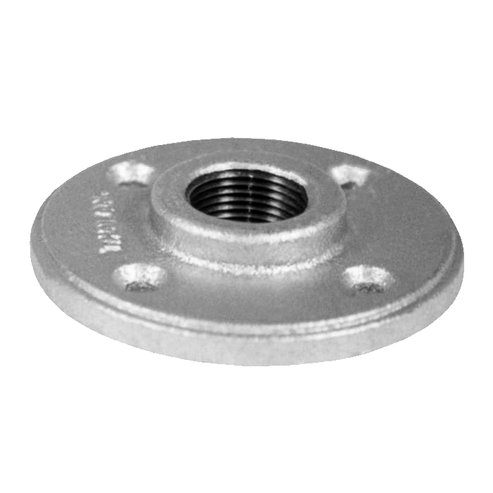 Legend Valves 352-465 1" SA Siam Class 150 Malleable Galvanized Iron Floor Flange