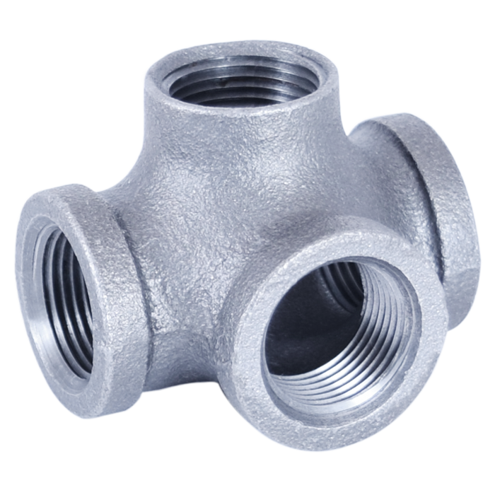 Legend Valves 352-314 3/4" SA Siam Class 150 Malleable Galvanized Iron Side Outlet Tee