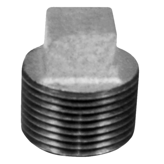 Legend Valves 352-400 1/8" SA Siam Class 150 Malleable Galvanized Iron Square Head Plug