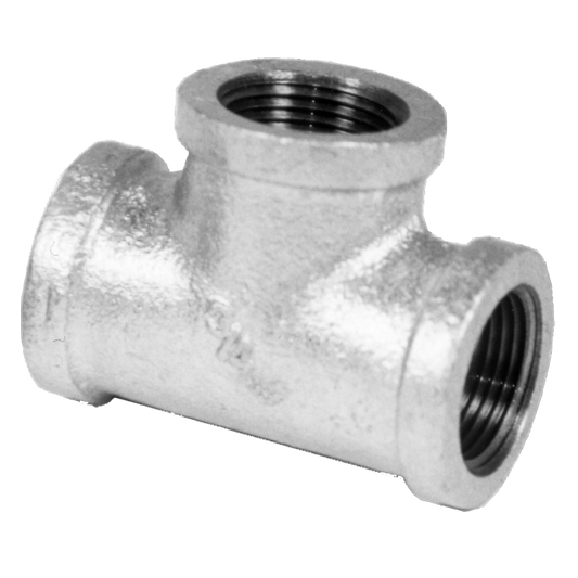 Legend Valves 352-155 1" SA Siam Class 150 Malleable Galvanized Iron Tee