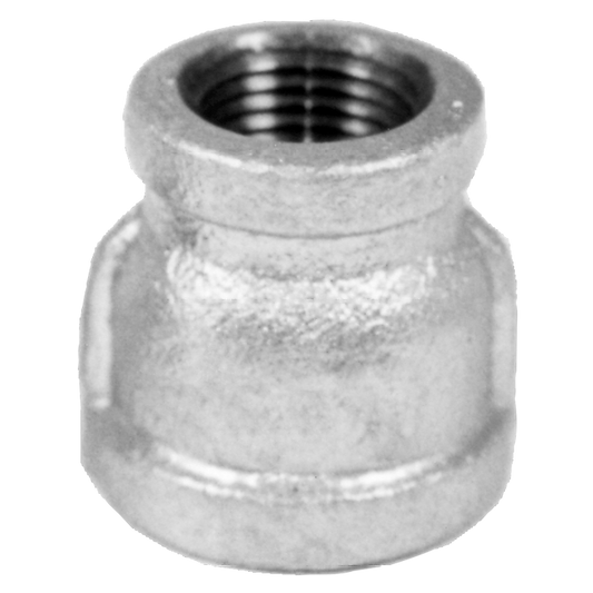 Legend Valves 352-552 2-1/2" x 1-1/4" SA Siam Class 150 Malleable Galvanized Iron Reducing Coupling