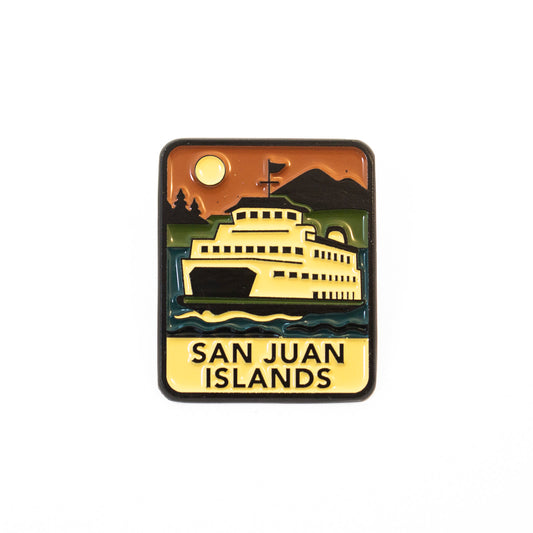 Paradise Clay CPIN006 San Juan Islands - Lapel Pin