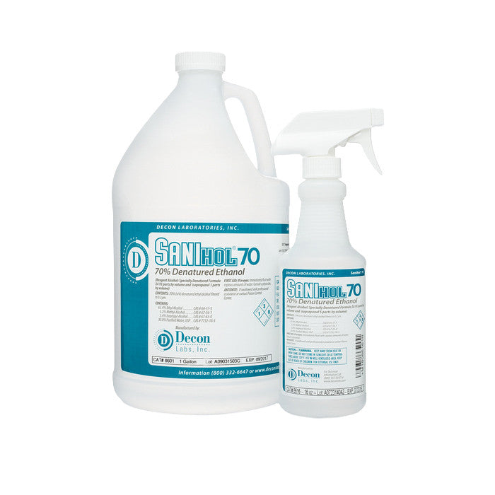 SOS Cleanroom Sanihol 8616 Non-Sterile 70% Denatured Ethanol Solution (16 oz.)