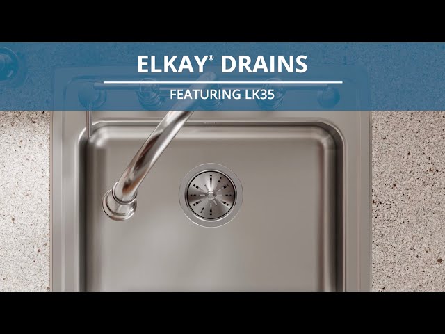 Elkay LK35 3-1/2" Drain Fitting Type 304 Stainless Steel Body Strainer Basket and Tailpiece