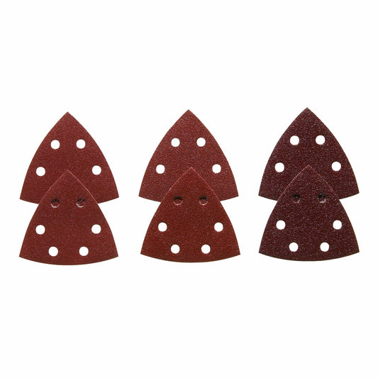 Bosch SDTR000 Red Detail Sanding Triangle, 60/120/240 Assorted Grits (6Pk)