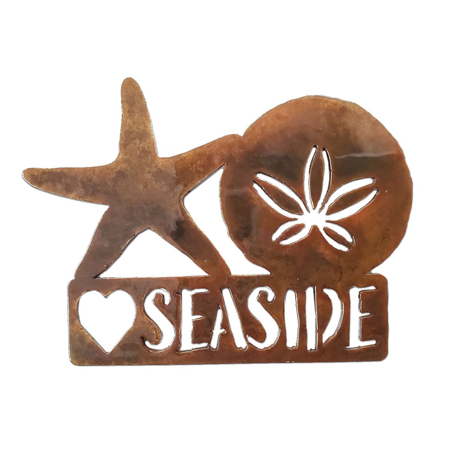 Paradise Clay CMG162 Seaside Heart Starfish Sand Dollar MAGNET