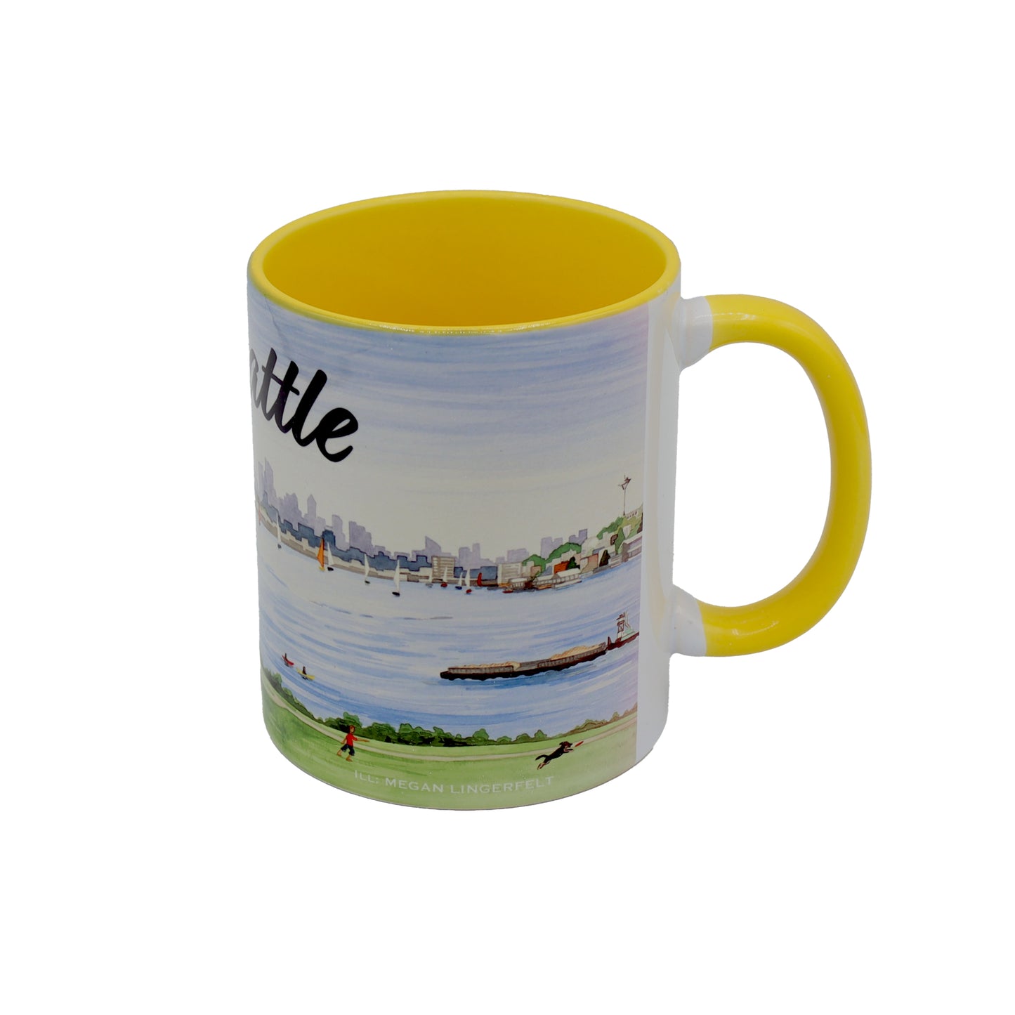 Paradise Clay CCMC03 Seattle-scape - Ceramic Coffee Cup