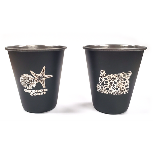 Paradise Clay SHGC12 Oregon Coast Stainless Steel Shotglass
