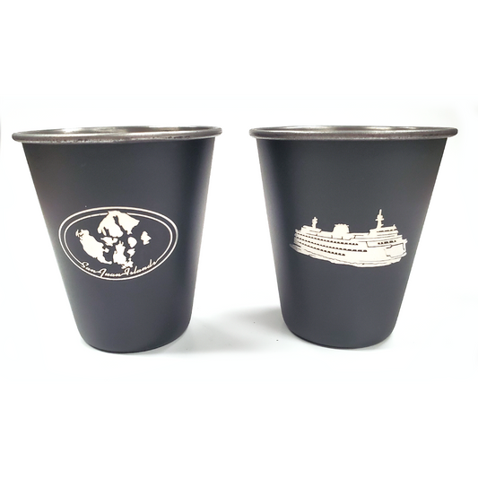 Paradise Clay SHGC17 San Juan Islands Stainless Steel Shotglass