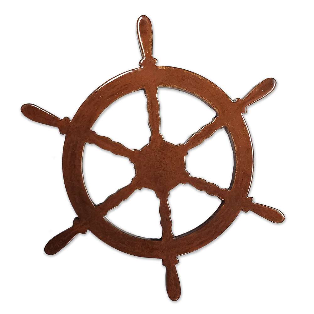 Paradise Clay PAR425 Ships Wheel MAGNET