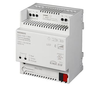 Siemens 5WG1528-1CB01 UNIVERSAL DIMMER N 528C01, 2X150VA, 120V