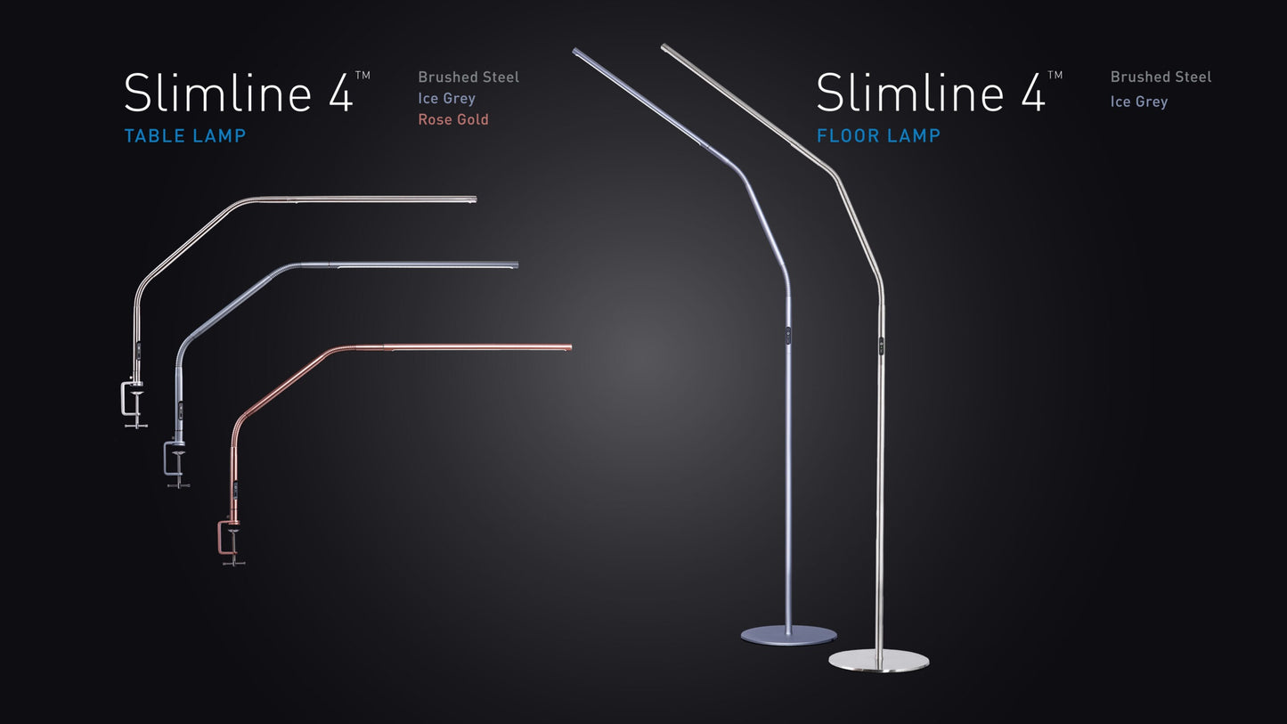 Daylight U35119 Slimline 4 Floor - Brush Steel