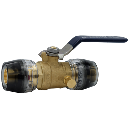 Legend Valves 465-264 3/4" SmartClick No Lead DZR Forged Brass Ball Valve with Drop Ear