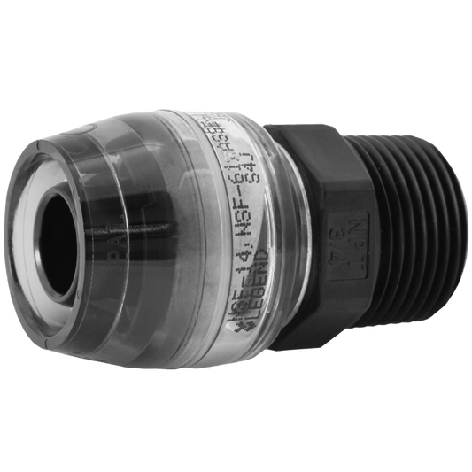 Legend Valves 465-243B 1/2" SmartClick MNPT Adapter Contractor Bulk Pack