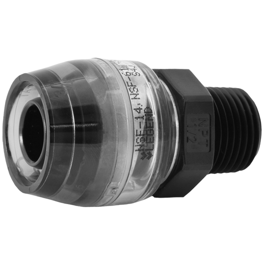 Legend Valves 465-248 3/4" x 1/2" SmartClick PE-RT & PEX Connector MNPT Reducing Adapter