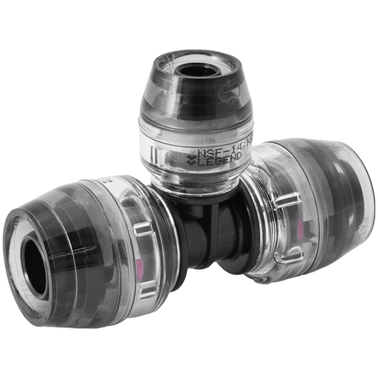 Legend Valves 465-214 3/4" x 1/2" x 1/2" SmartClick Reducing Tee