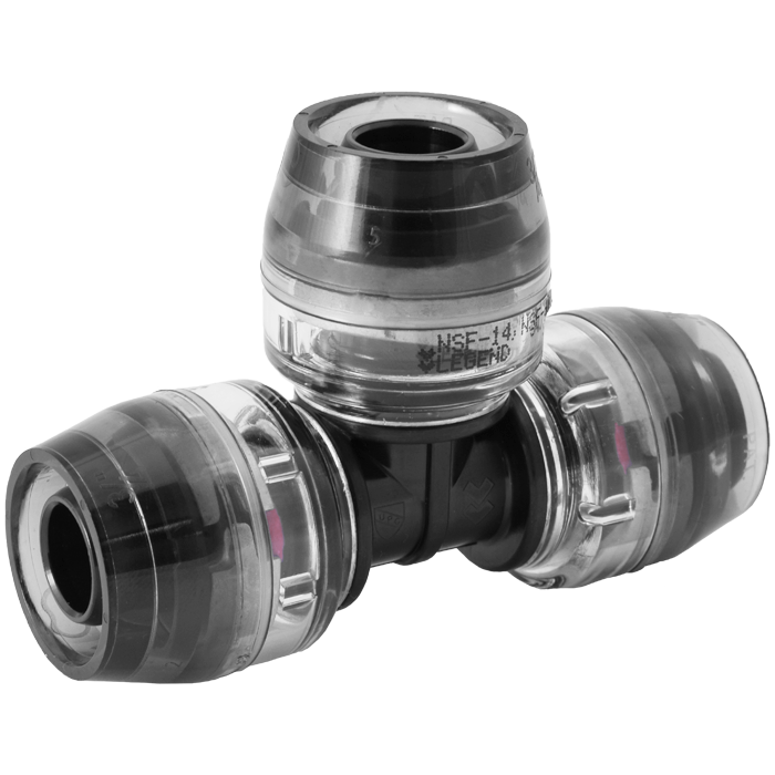 Legend Valves 465-216B 3/4" SmartClick Tee Contractor Bulk Pack