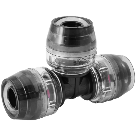 Legend Valves 465-217B 1" SmartClick Tee Contractor Bulk Pack