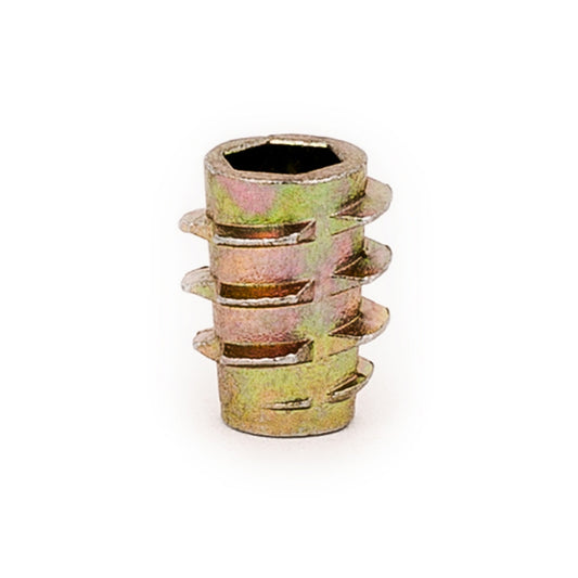 E-Z Hex™ Threaded Insert for Soft Wood - Flush - 10-32 x 10mm (Pack of 50)