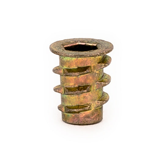 E-Z Hex™ Threaded Insert for Soft Wood - Flanged - M4-0.7 x 10mm (Pack of 50)